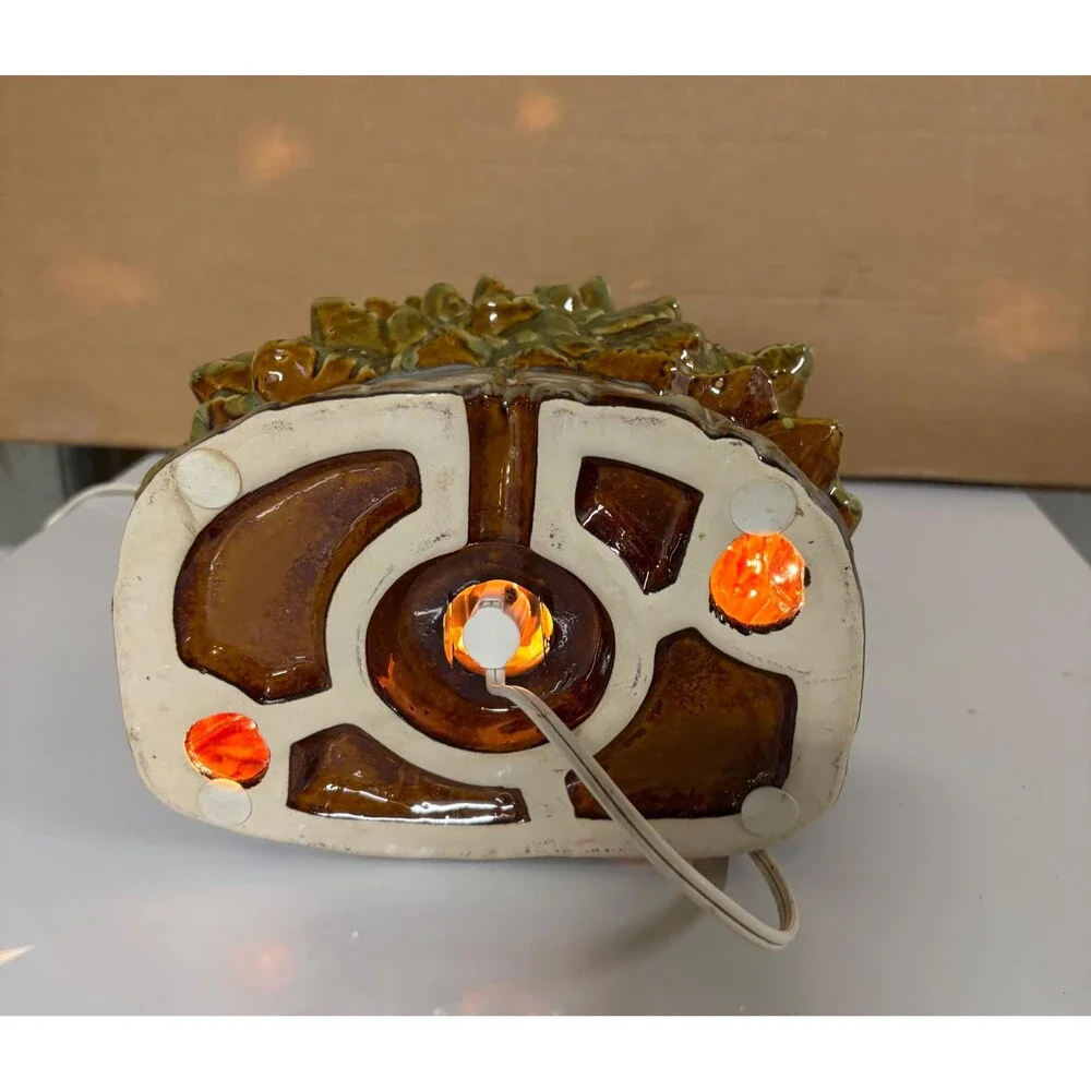 Vintage Kirklands Potters Garden ceramic Christmas tree nightlight Decoration
